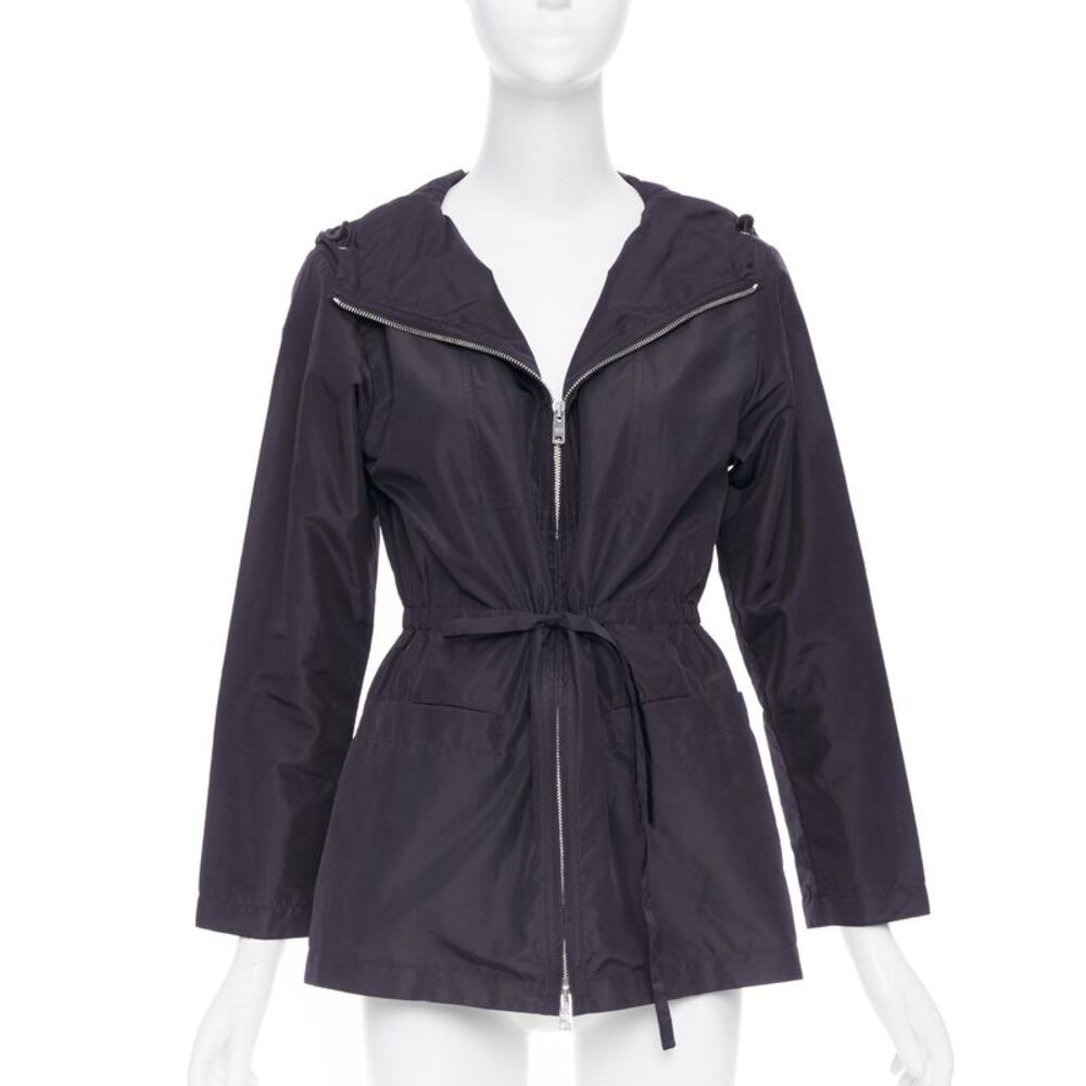 Prada 2021 Navy Nylon Zip Utility Jacket